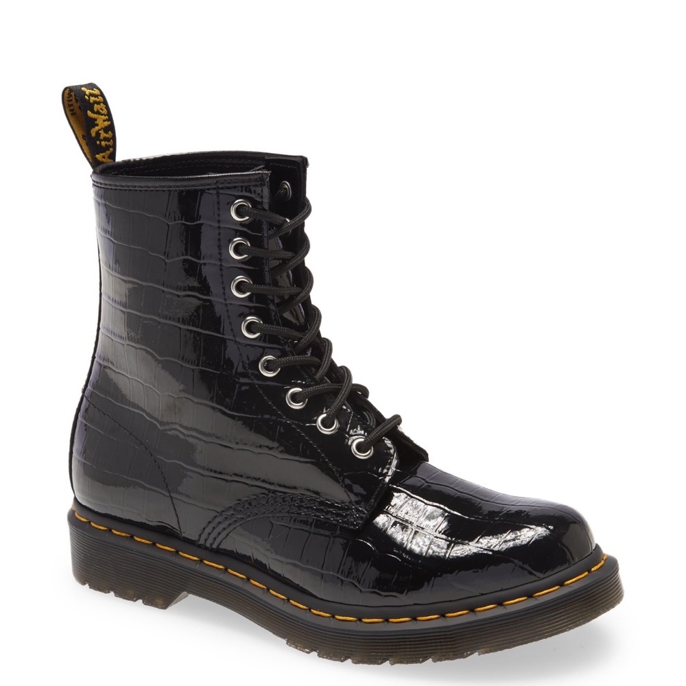 NWT | Dr. Martens – 1460 Faux-Croc Embossed Boot | Size 6